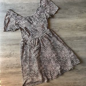 ♥️ 3/$15 Black & Cream Cheetah Print Dress